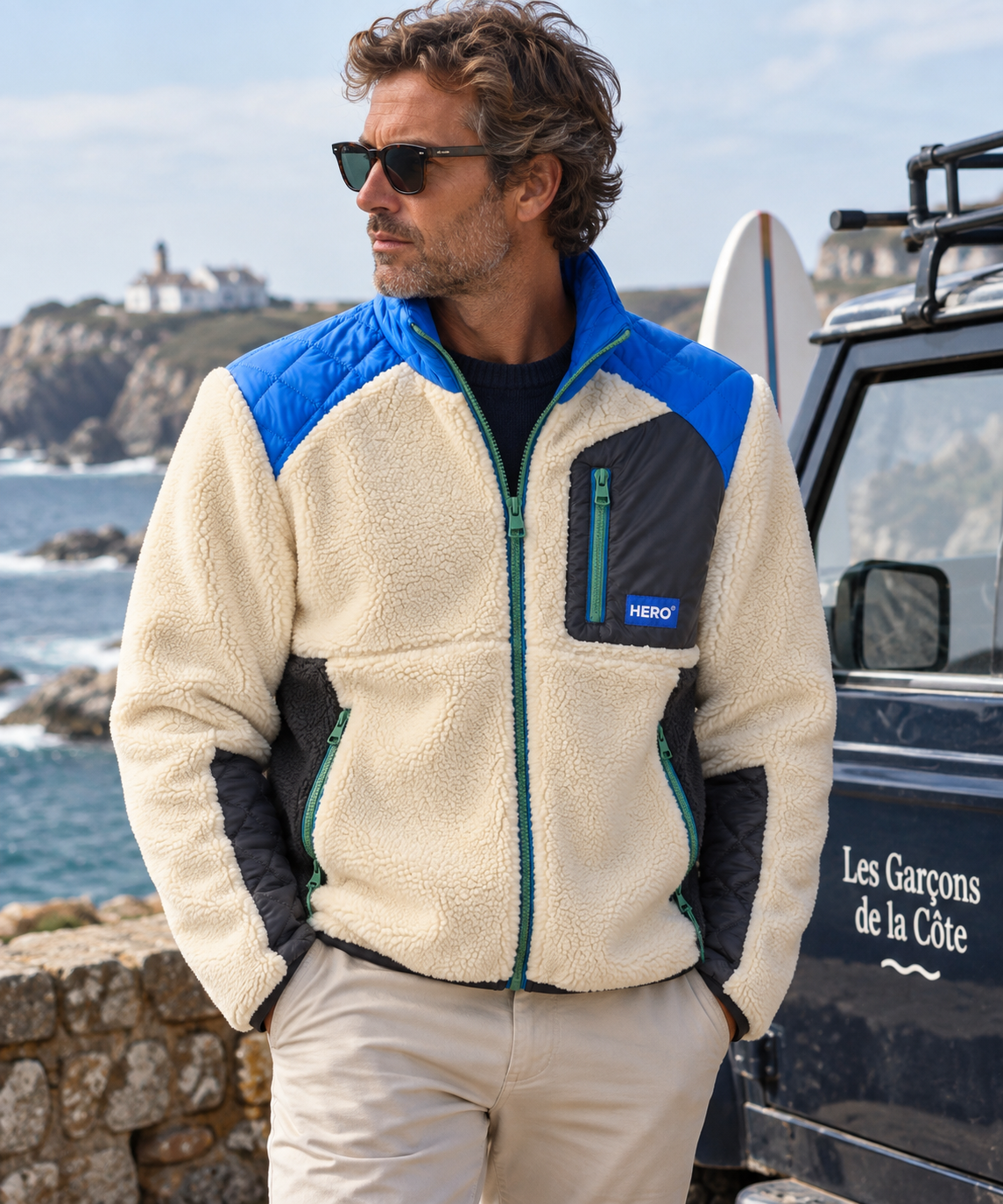 Veste Sherpa Richmond Off White – Hero Seven