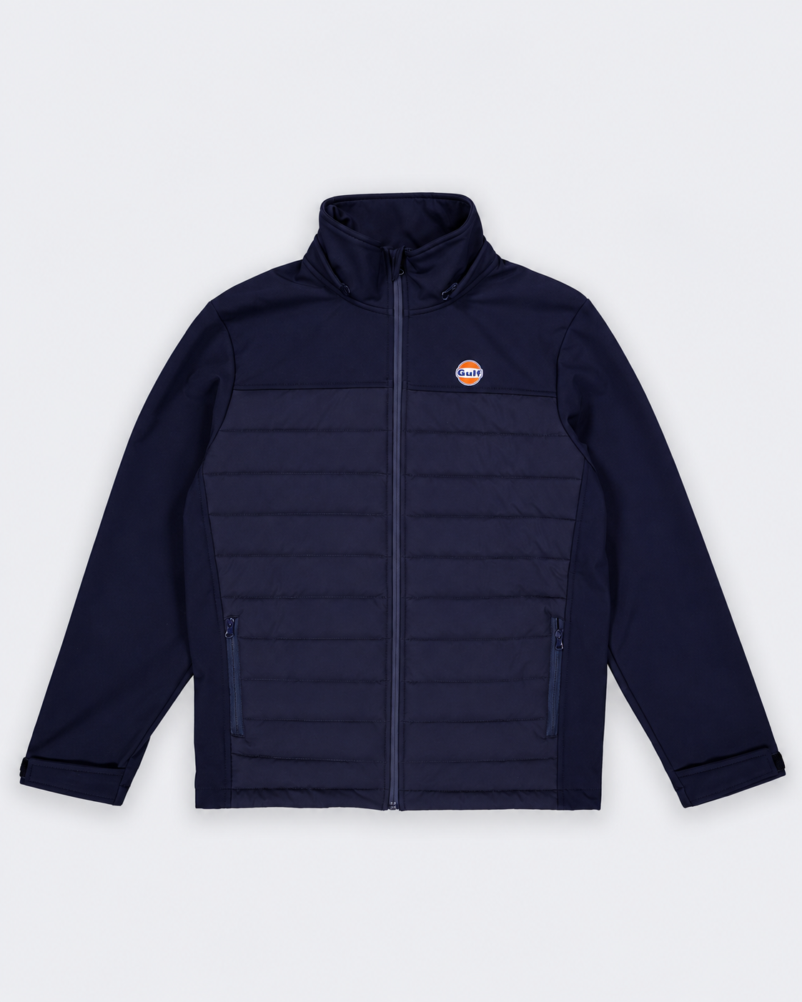 Veste Softshell Hybrid Gulf bleu marine homme vue de face sans capuche