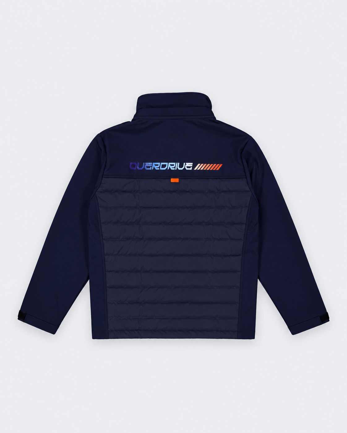 Veste Softshell Hybrid Gulf bleu marine vue de dos avec détail Overdrive