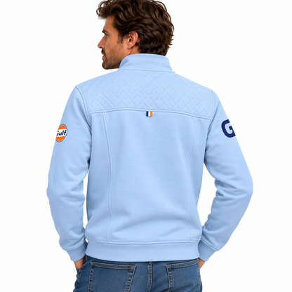 GULF – Track Jacket Bold Bleu Ciel | Sweat Zippé Homme