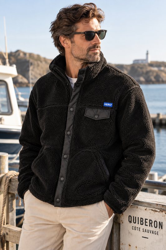 Veste polaire ALECK Black – Hero Seven