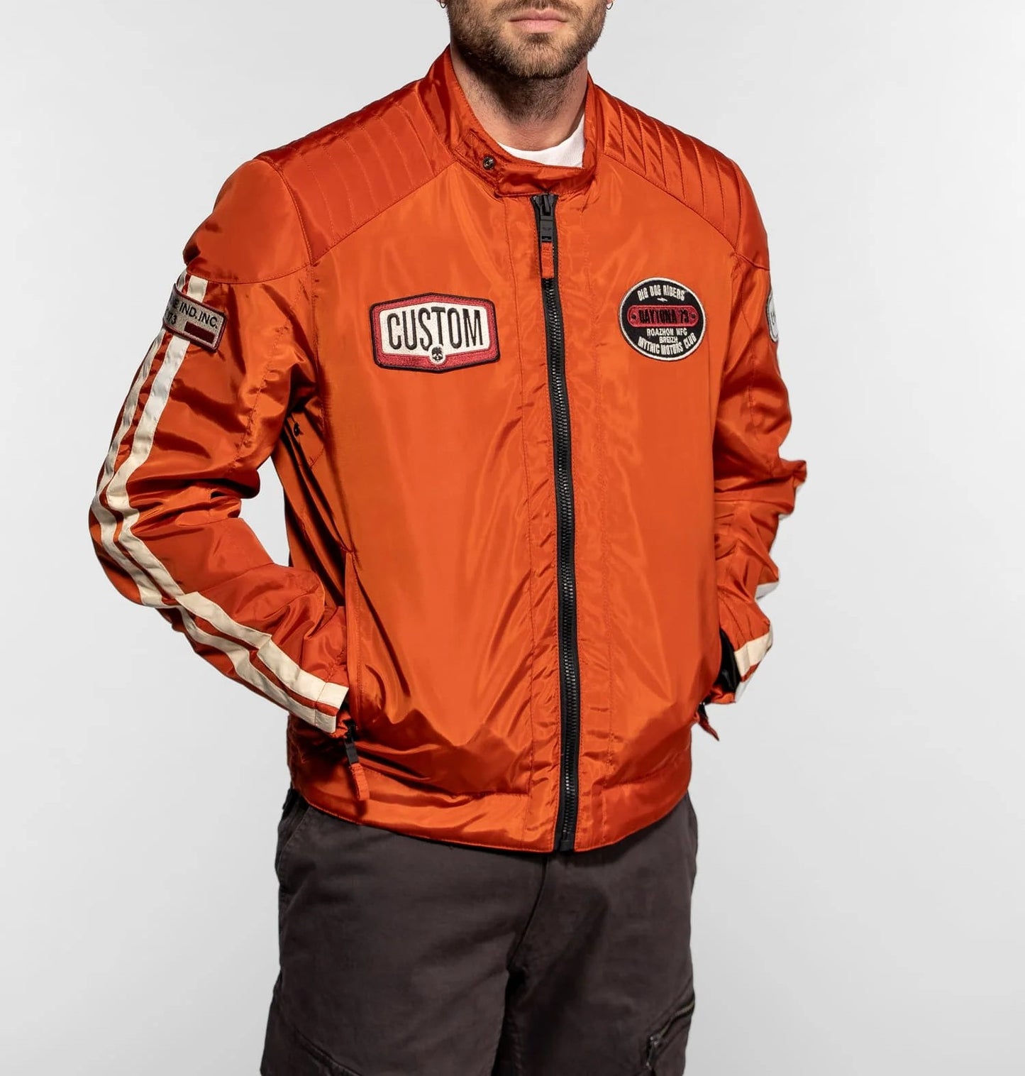 Veste Gilmer Racing Nylon – Orange