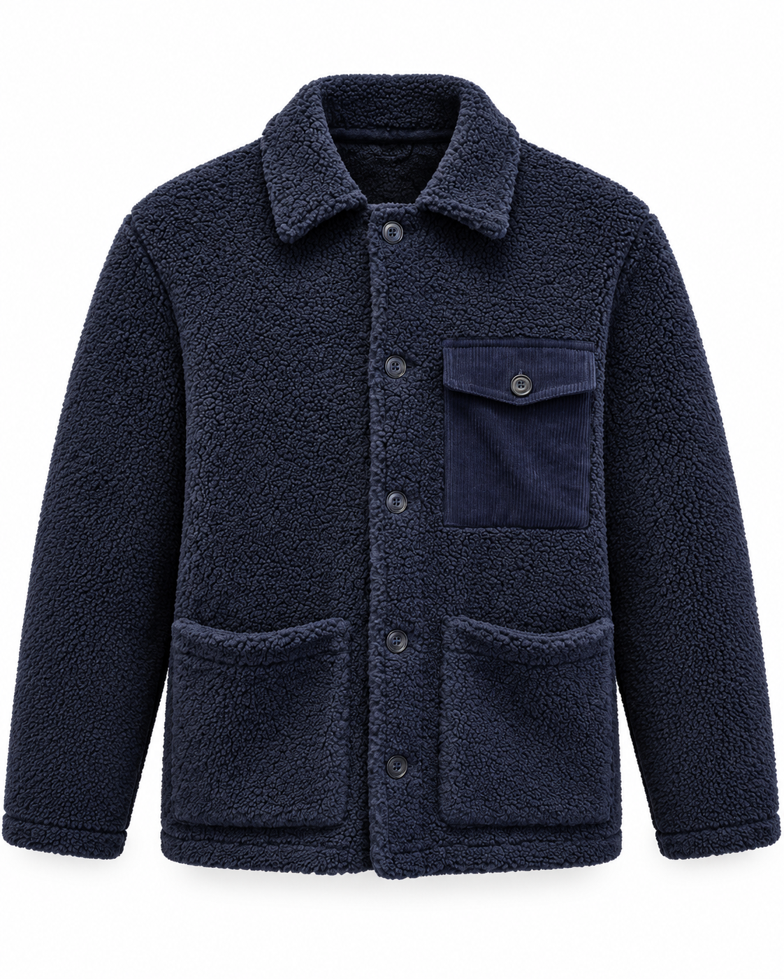 Veste Utility Hartford sherpa marine homme vue de face