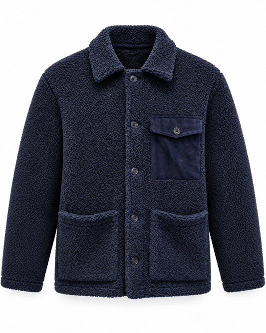 Veste Utility Hartford sherpa marine homme vue de face
