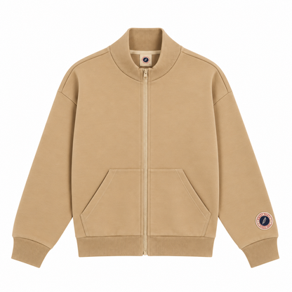 Sweet Pants – F Iconic Zip Truck Beige | Sweat zippé unisexe