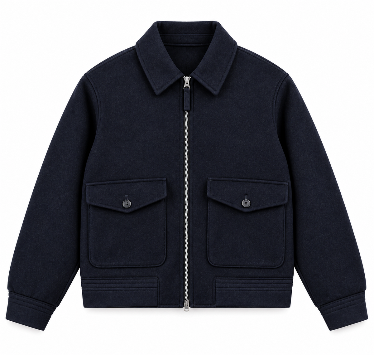 Veste TED Hero Seven bleu marine en laine mélangée homme vue de face