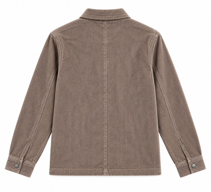 Veste ADRIEL Hero Seven velours côtelé taupe homme vue de dos