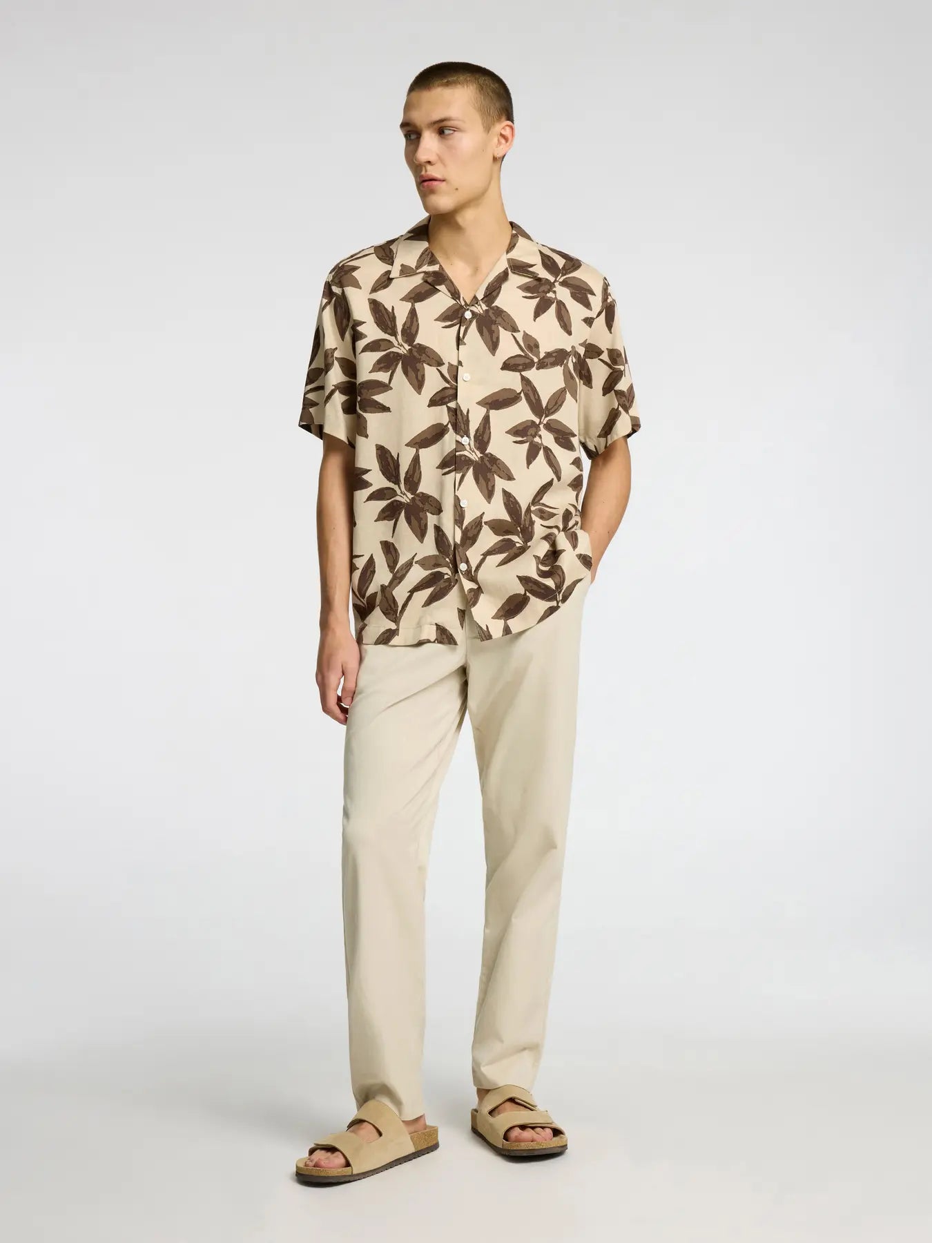 Chemise manches courtes NOA MIX SHIRT Selected