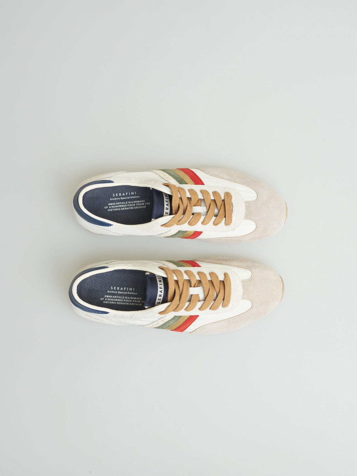 Basket RM60 STONE WASHED WHITE BEIGE TRICOLOR Serafini