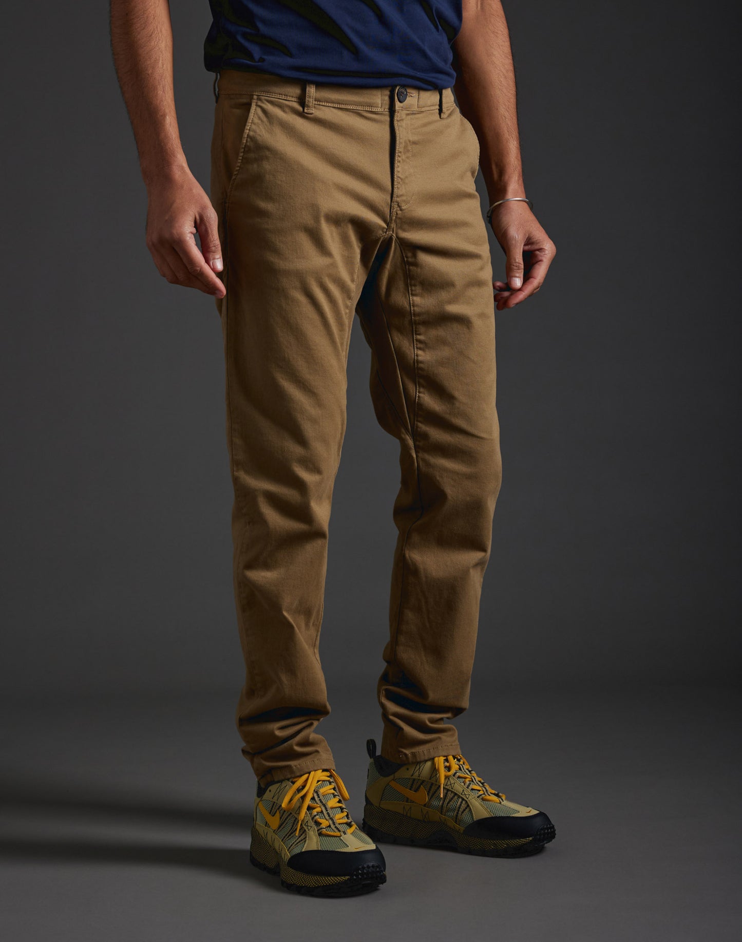 Pantalon dening chino taupe Pullin