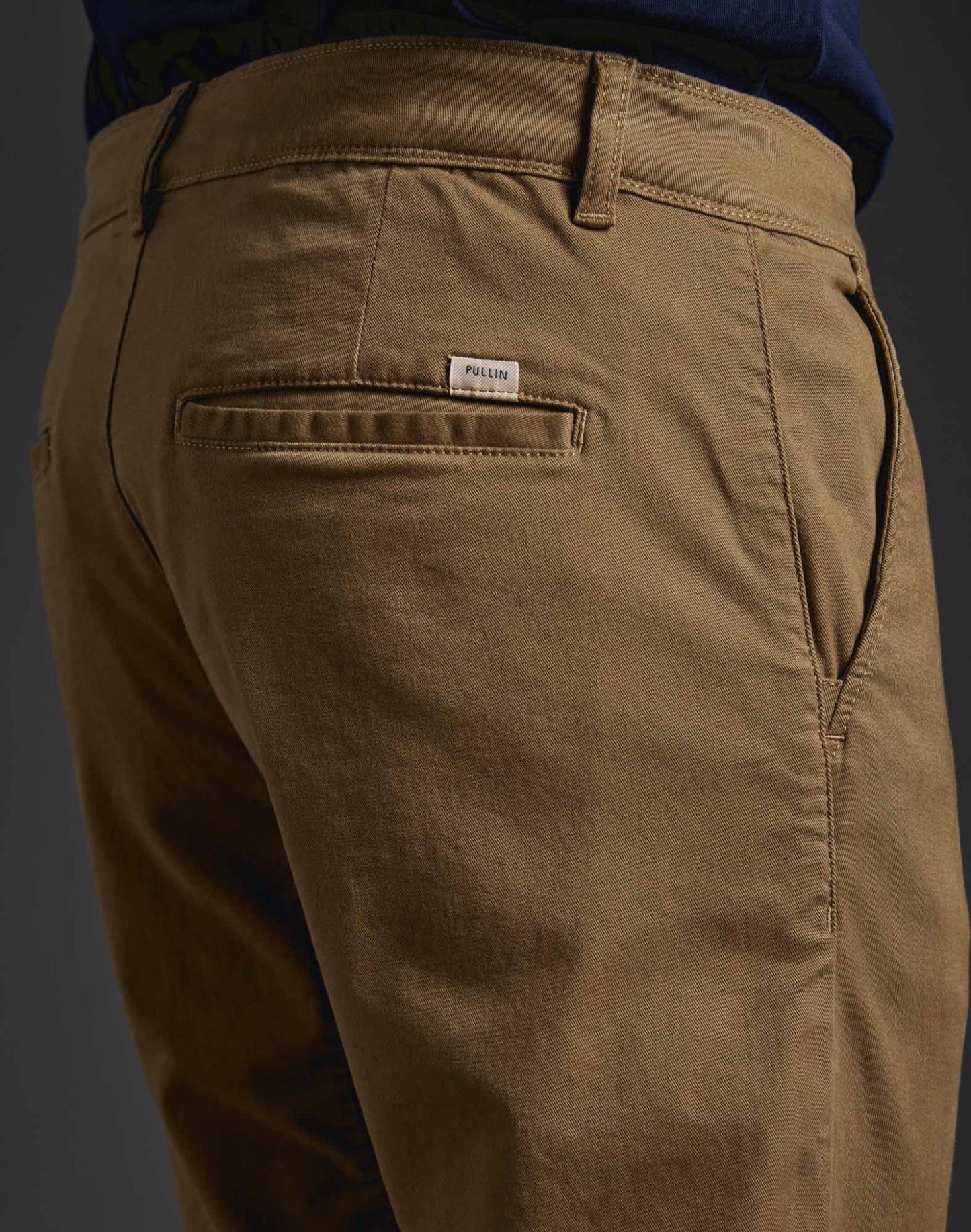 Pantalon dening chino taupe Pullin