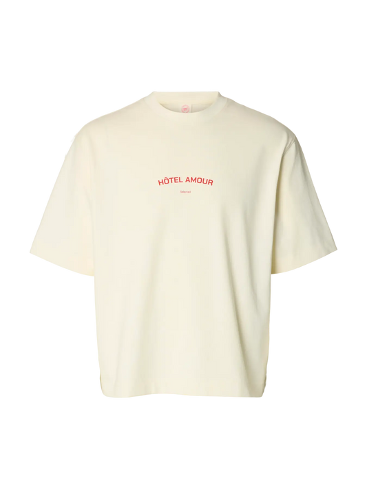 Tee Shirt Boxy Liam Hotel Amour SELECTED