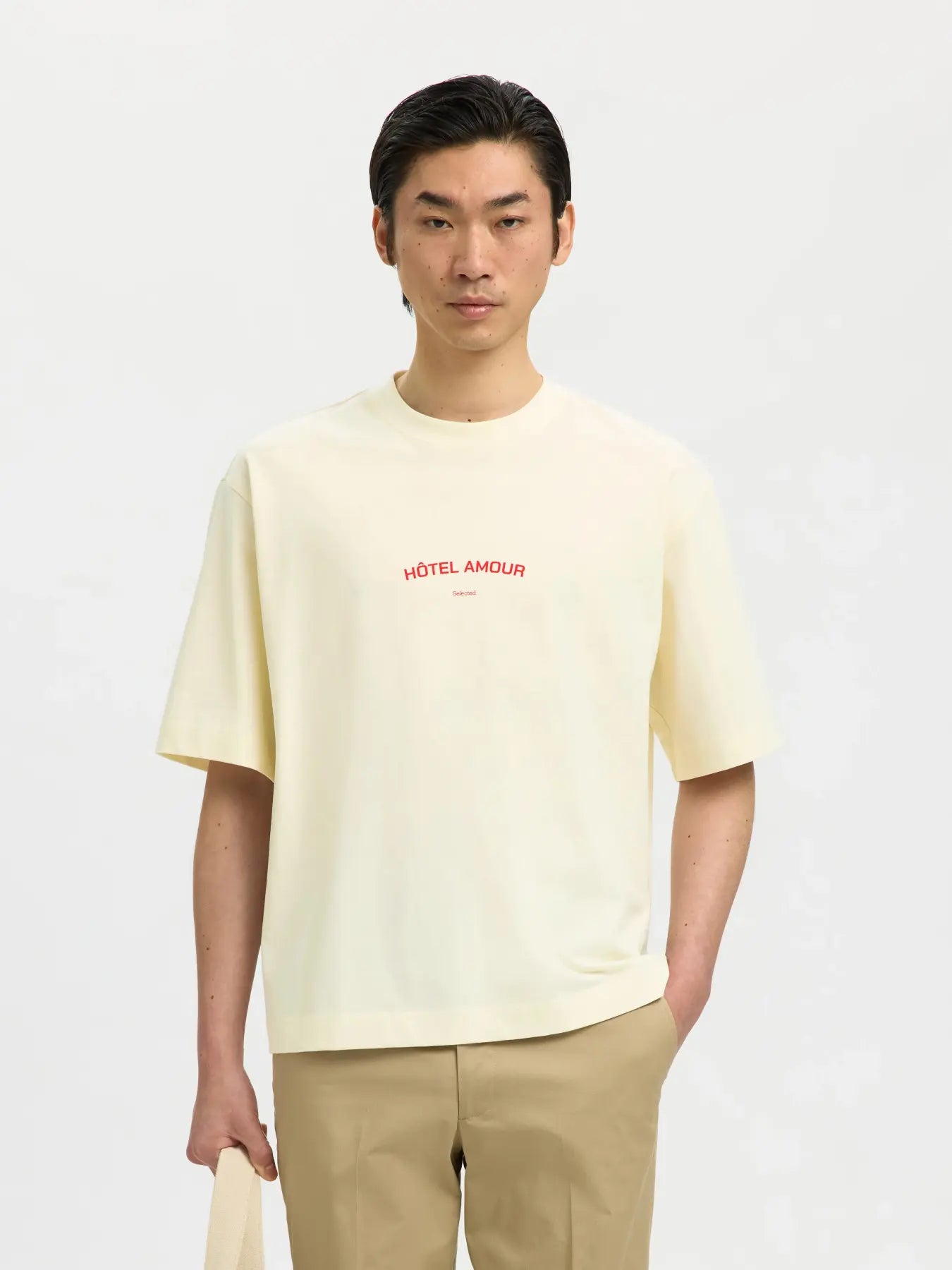 Tee Shirt Boxy Liam Hotel Amour SELECTED