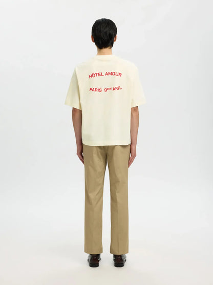 Tee Shirt Boxy Liam Hotel Amour SELECTED