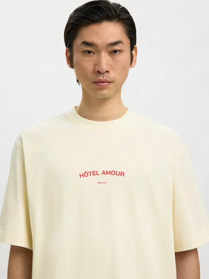 Tee Shirt Boxy Liam Hotel Amour SELECTED