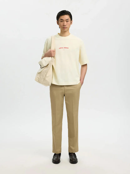 Tee Shirt Boxy Liam Hotel Amour SELECTED
