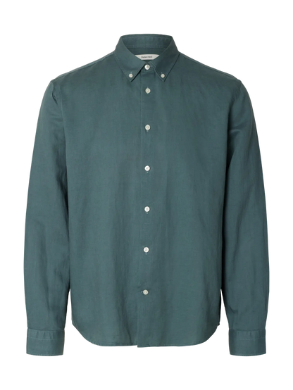 Chemise Clay lin/coton Selected