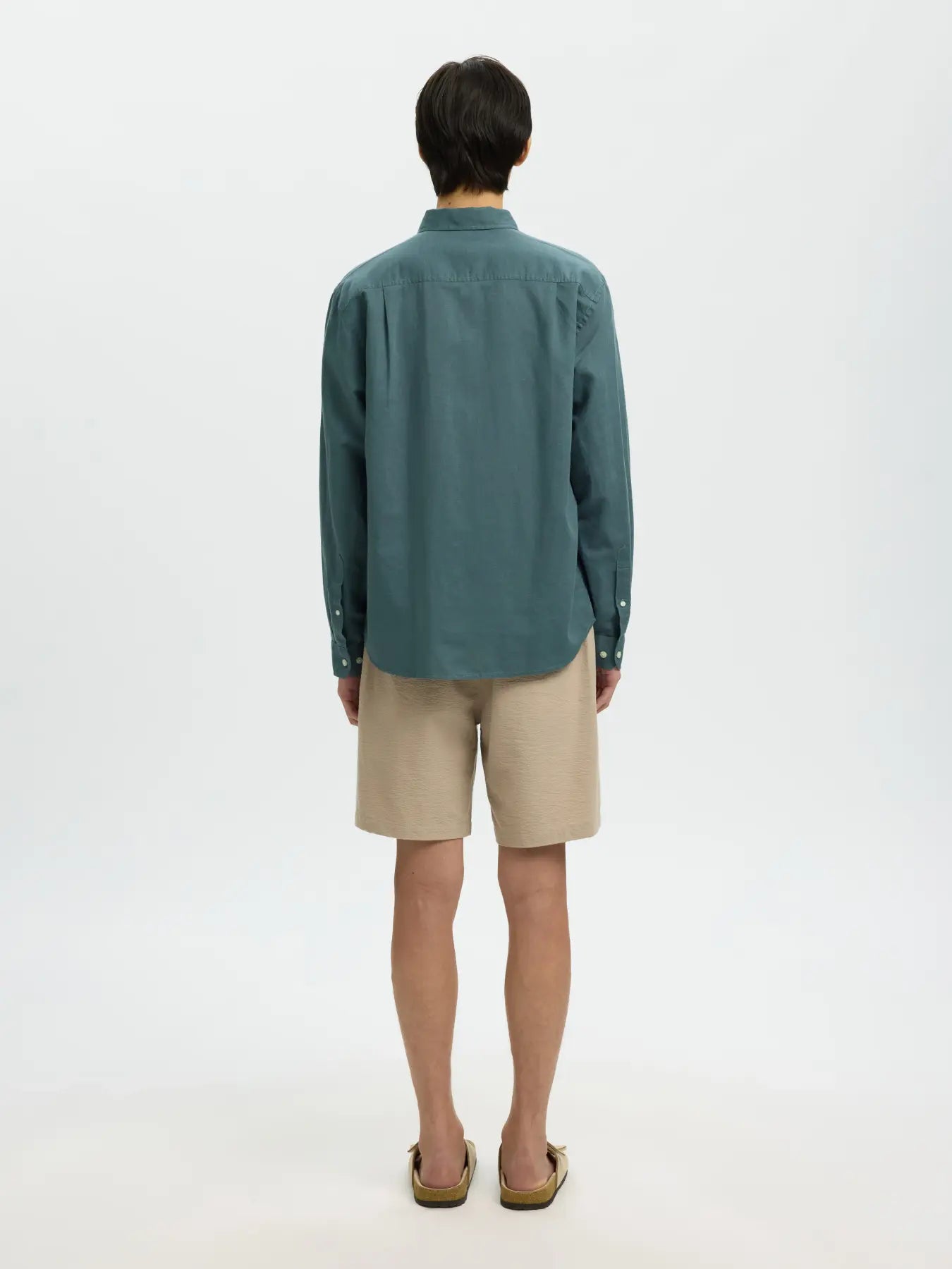 Chemise Clay lin/coton Selected