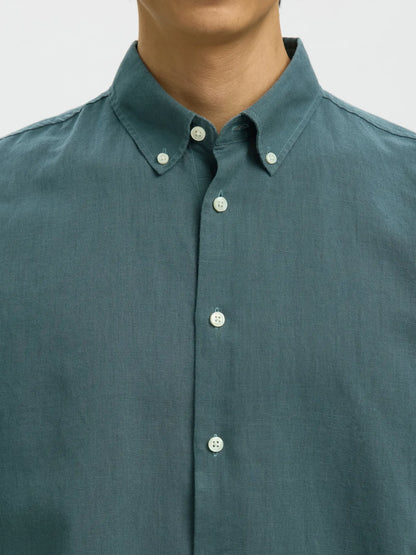 Chemise Clay lin/coton Selected