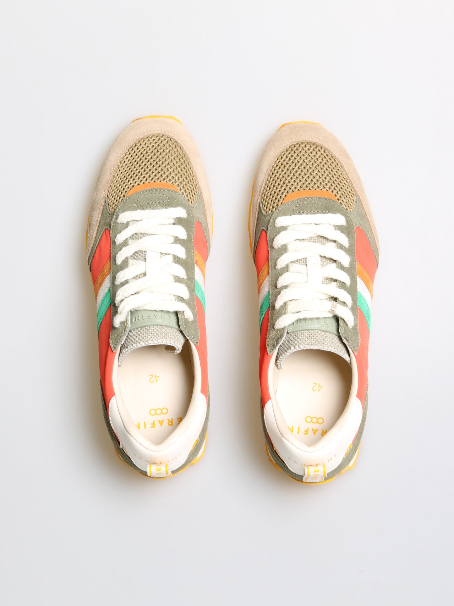 Basket ZURICH - ORANGE SAND TRICOLOR Serafini