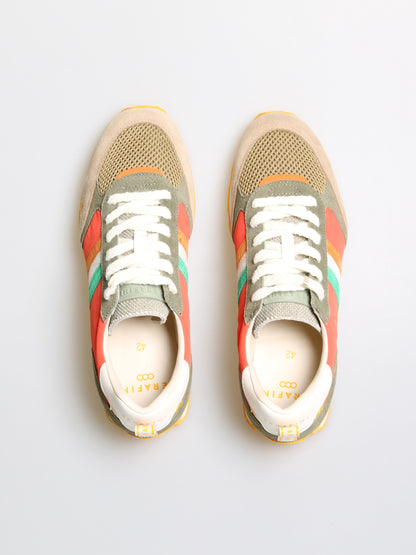 Basket ZURICH - ORANGE SAND TRICOLOR Serafini