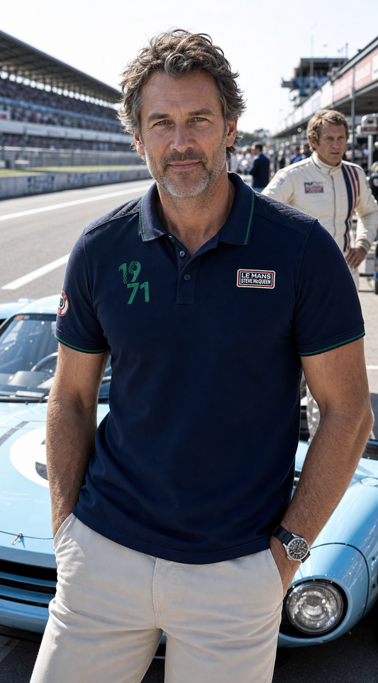 Polo Retro fall 24h Le mans x Steve Mc Queen