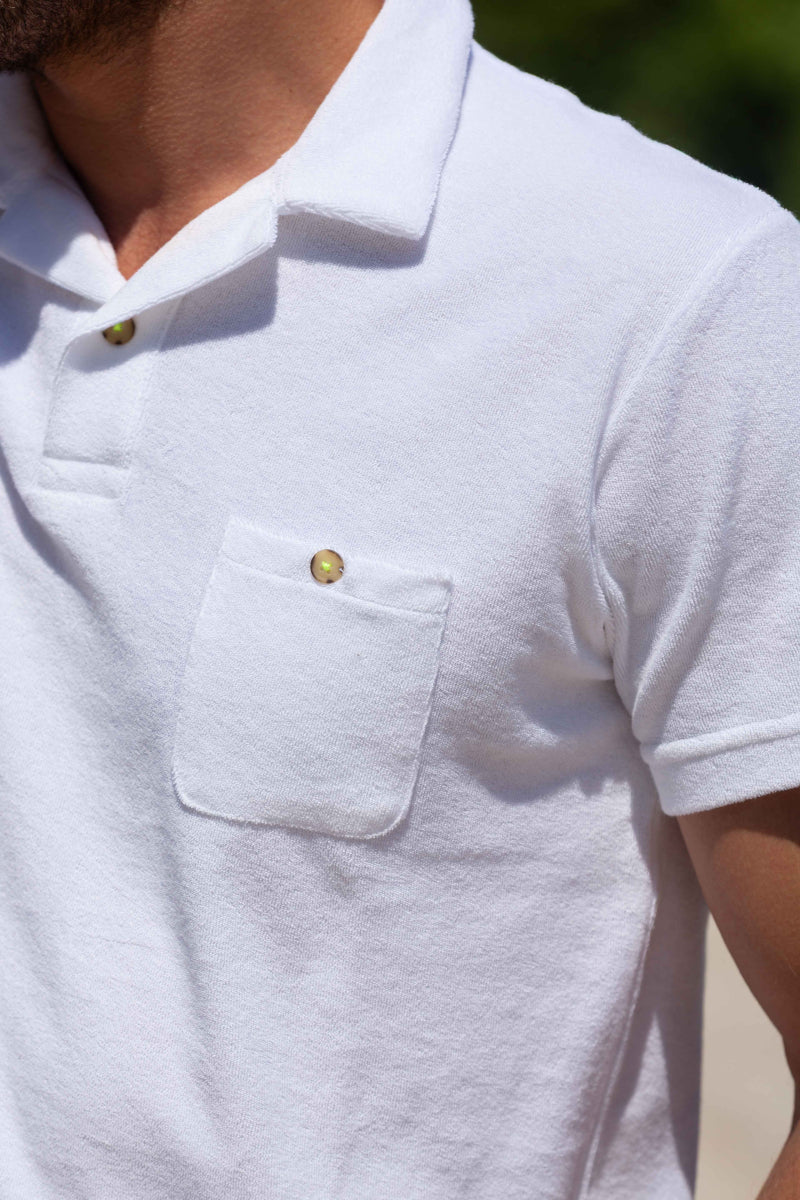 Polo éponge Gili's Blanc