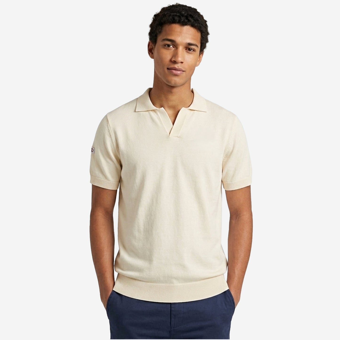 Polo Maille Sports d'époque beige