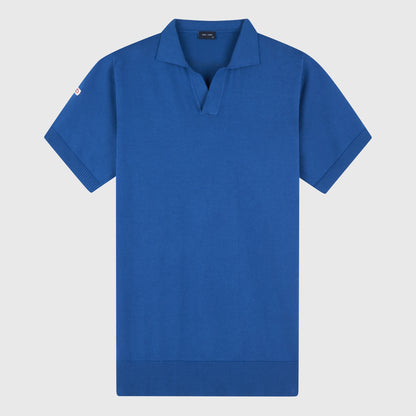 Polo Maille Sports d'époque bleu