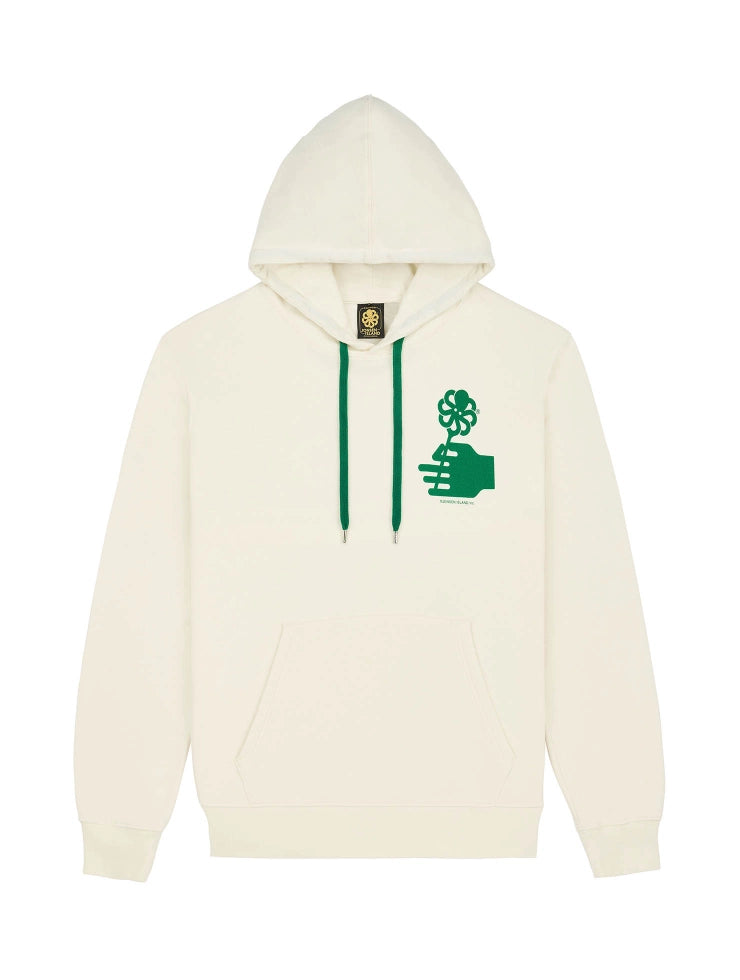 Hoodie Classic Flower Love Josen Island Blanc