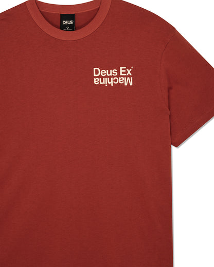 Tee Shirt Axis Tee Deus Ex Machina terracotta