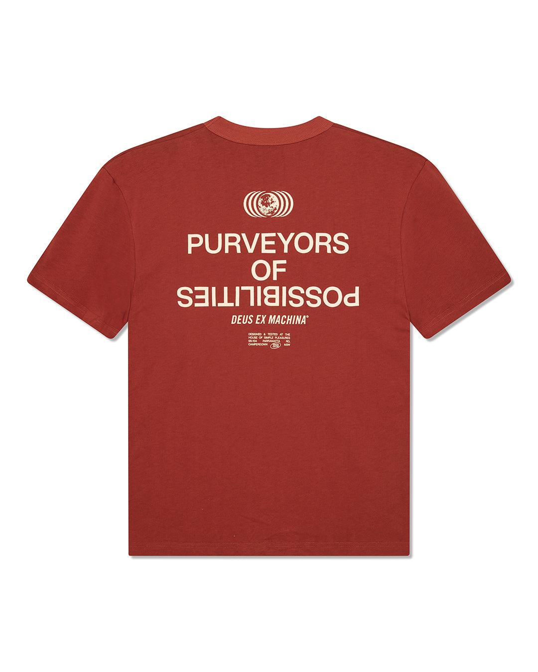 Tee Shirt Axis Tee Deus Ex Machina terracotta