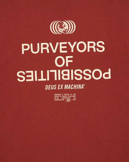 Tee Shirt Axis Tee Deus Ex Machina terracotta