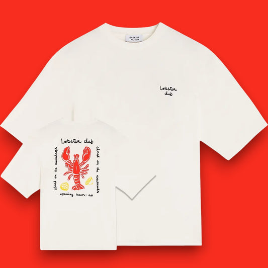 Tee shirt natural LOBSTER CLUB Bask in the sun